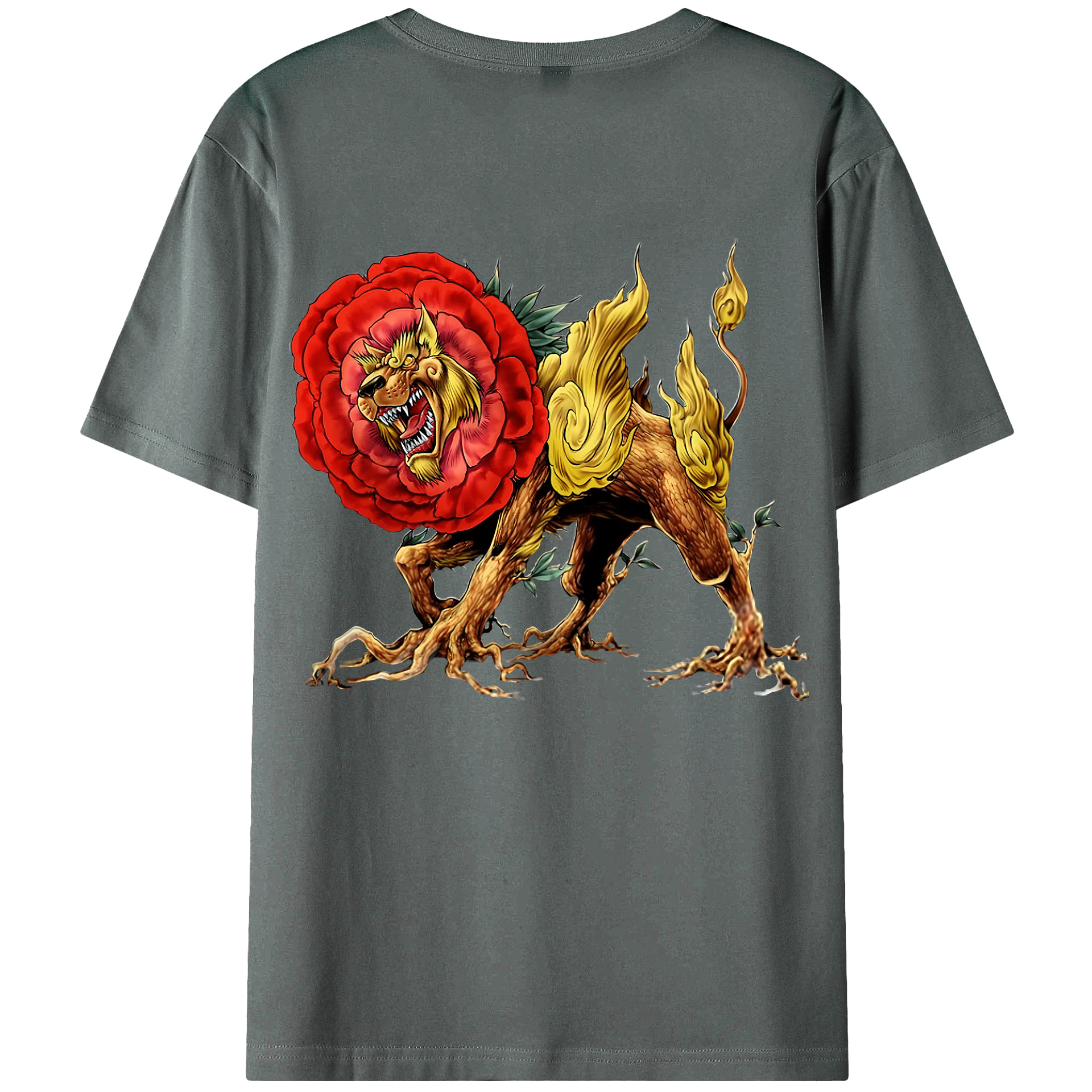 （画像用） 遊☆戯☆王 Yu-Gi-Oh! 綿100％ メンズ半袖Tシャツ（バックプリント） 通気性